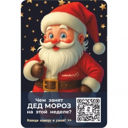  Магнит с дополненной реальностью «Чем занят Дед Мороз на этой неделе»