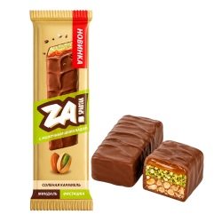 Батончик «Za Spartak» с соленой карамелью, миндалем и фисташкой