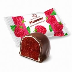 «Малина» в бело-темной глазури (ТМ Калужский десерт)
