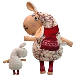 Игрушка «Барашек Роман с шарфом» (32.12.2) (под заказ)