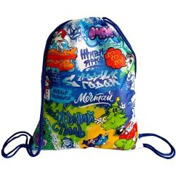 Сумка-рюкзак «Новогоднее граффити» (2902)