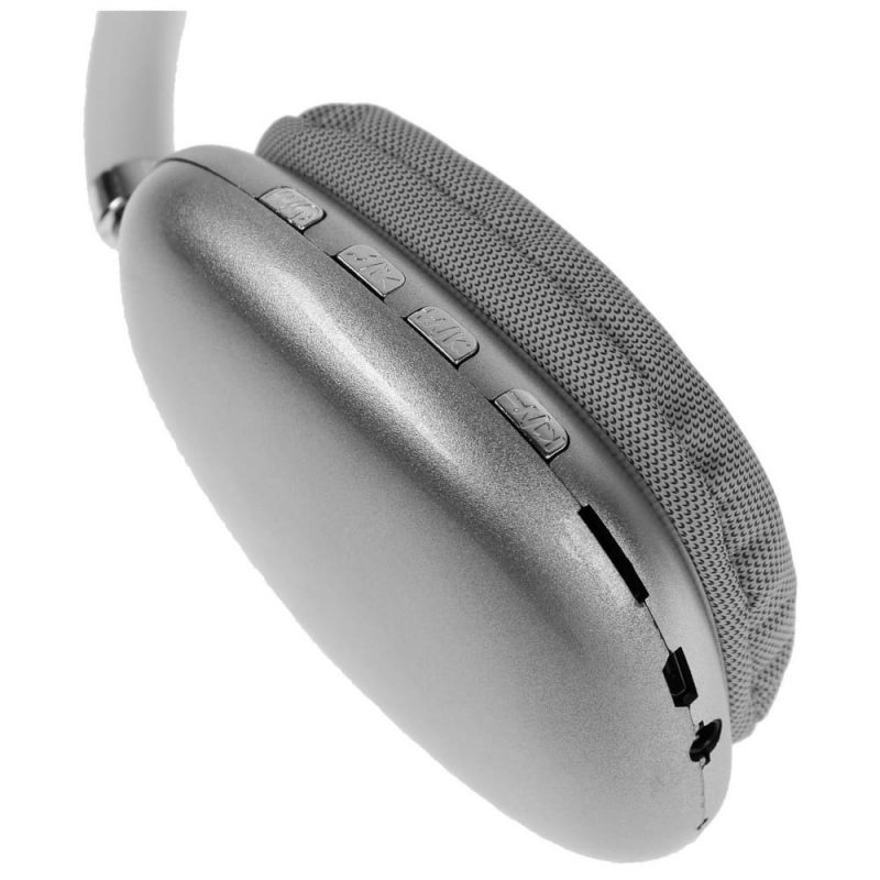Наушники беспроводные, накладные, P9, Bluetooth 5.0, с микрофоном, Jack 3.5 мм 150 мАч, серые