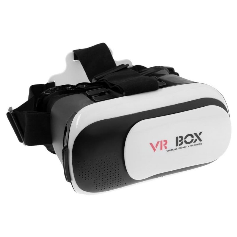 3D Очки виртуальной реальности Luazon VR-2, смартфоны до 6.5" (75×160 мм), чёрно-белые