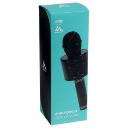 Микрофон для караоке Luazon LZZ-56, WS-858, 1800 мАч, чёрный