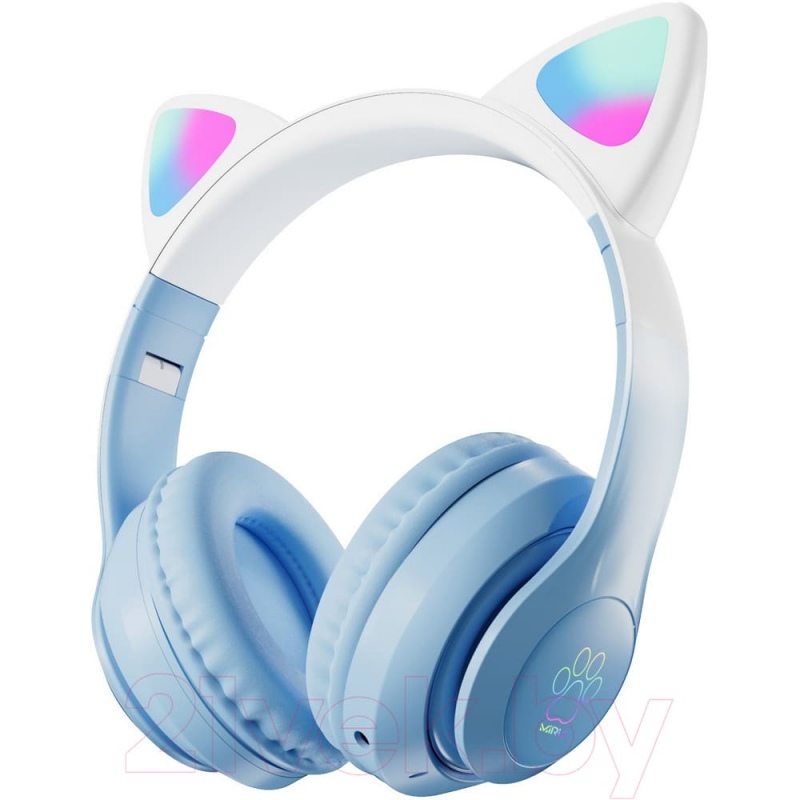 Наушники детские Miru W102 CAT EP-W10 (голубой)
