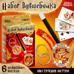 Фокусы «Набор волшебника: Факультет храбрых», 6 фокусов, инструкция в комплекте